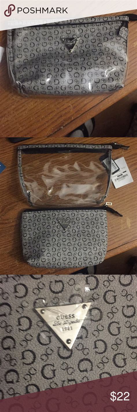 guess makeup bag price|guess small tote bags.